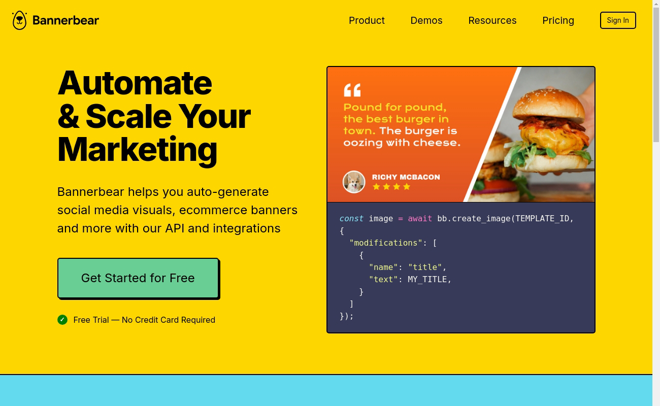 Bannerbear automation canvas